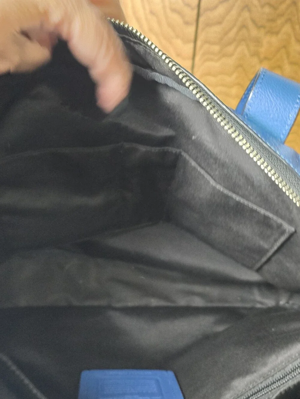 Coach Blue Leather Briefcase - Men's Convertible Messenger